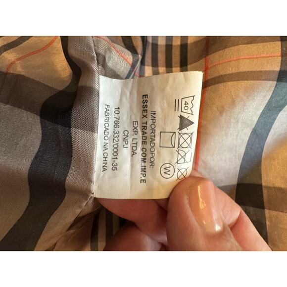 Safira Fashion Collection Women’s Trench Coat Button Front Brown Sz L No Belt - Picture 13 of 14